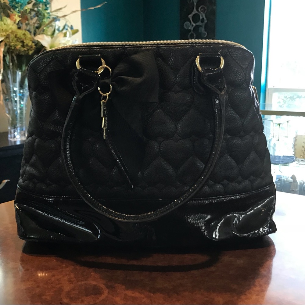 Betsy Johnson Black Tote purse